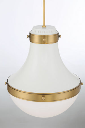 Minka-Lavery - 3934-879 - One Light Pendant - Purelight - Off White Cream
