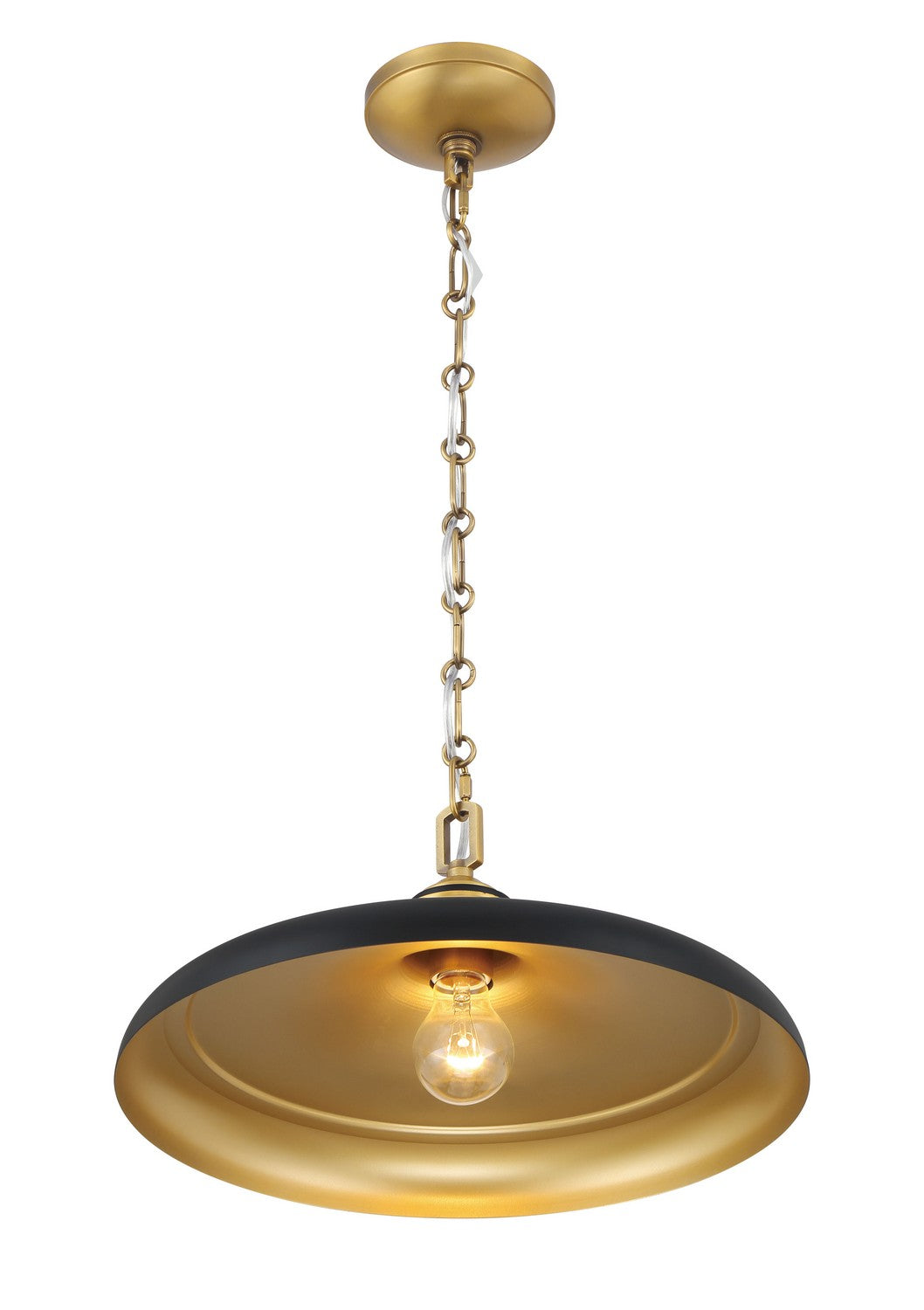 Minka-Lavery - 3935-876 - One Light Pendant - Crowne - Dark Matte Black