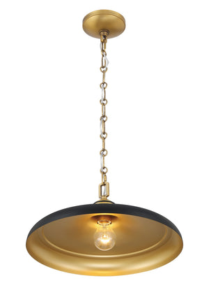 Minka-Lavery - 3935-876 - One Light Pendant - Crowne - Dark Matte Black