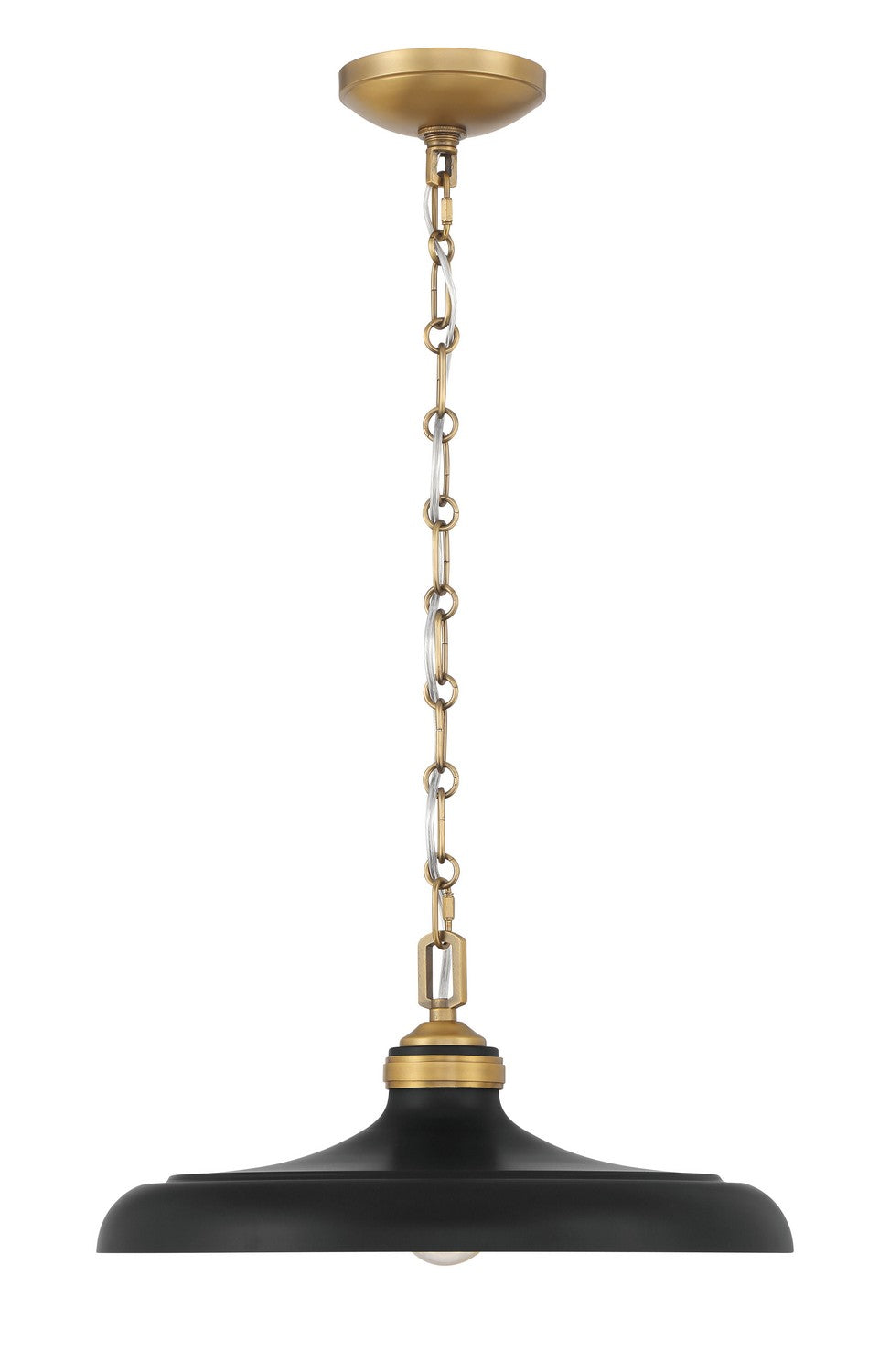 Minka-Lavery - 3935-876 - One Light Pendant - Crowne - Dark Matte Black