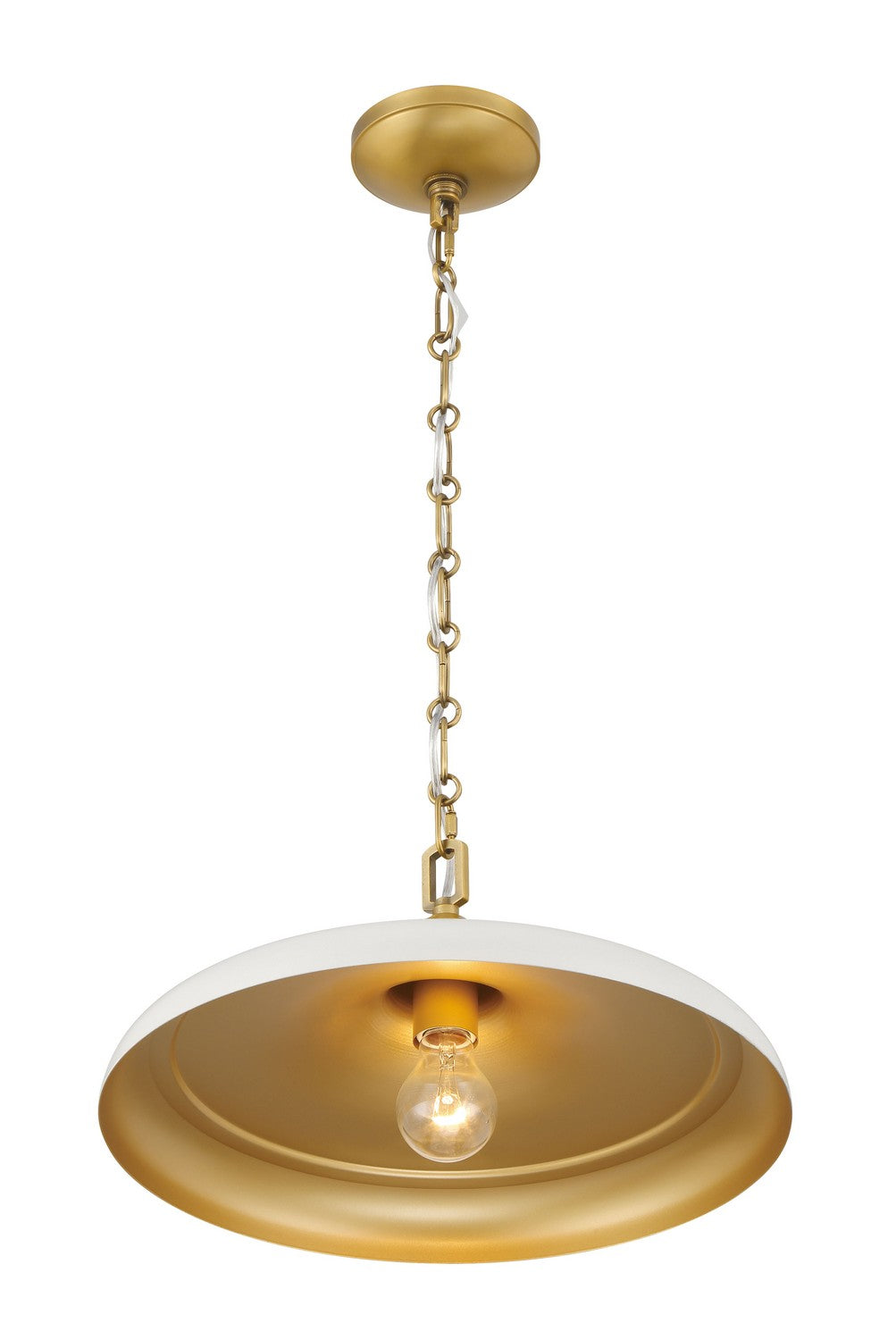 Minka-Lavery - 3935-879 - One Light Pendant - Crowne - Off White Cream