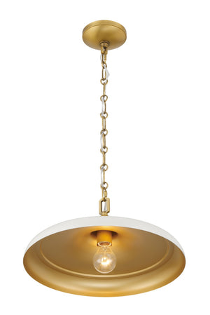 Minka-Lavery - 3935-879 - One Light Pendant - Crowne - Off White Cream