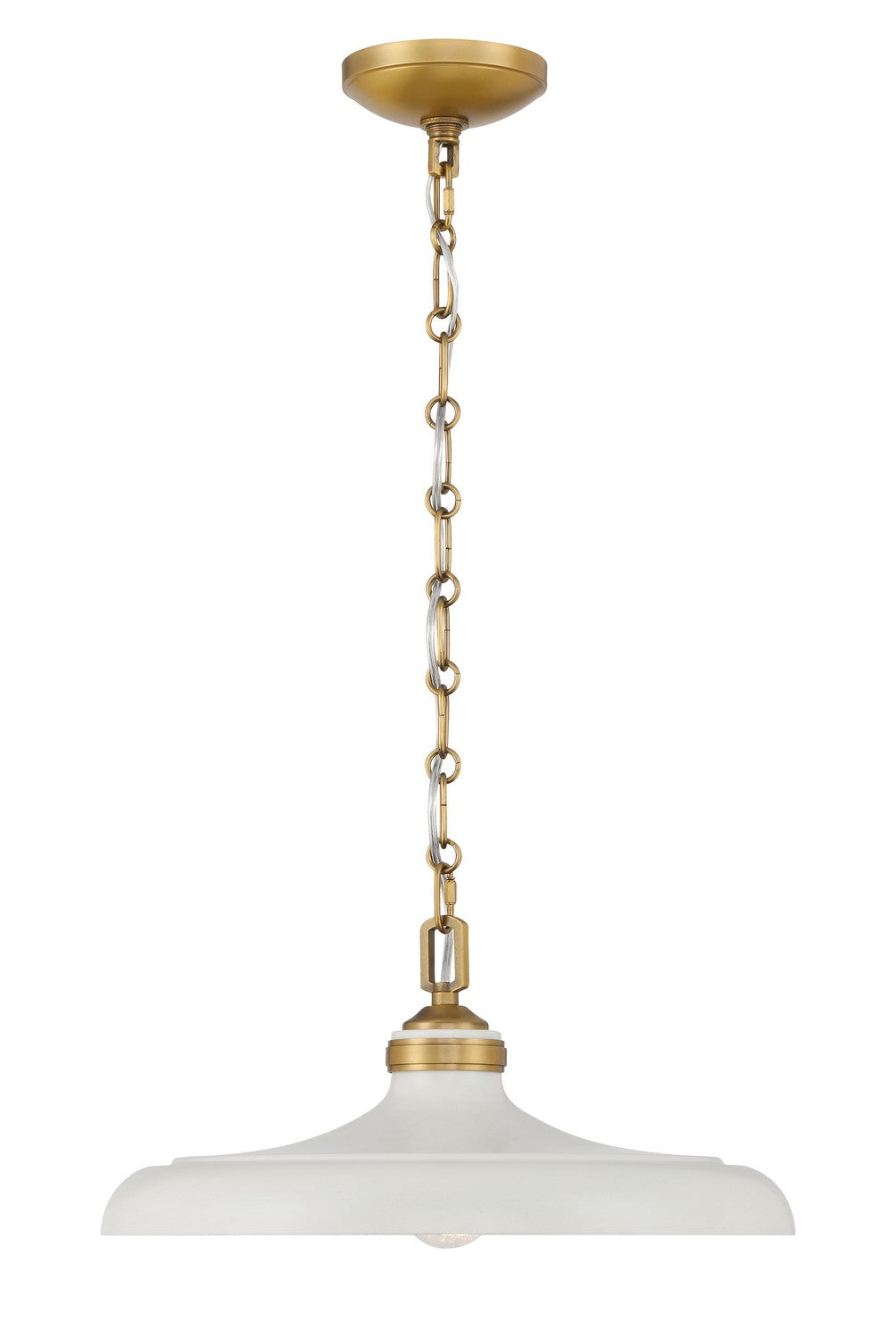 Minka-Lavery - 3935-879 - One Light Pendant - Crowne - Off White Cream