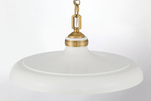 Minka-Lavery - 3935-879 - One Light Pendant - Crowne - Off White Cream
