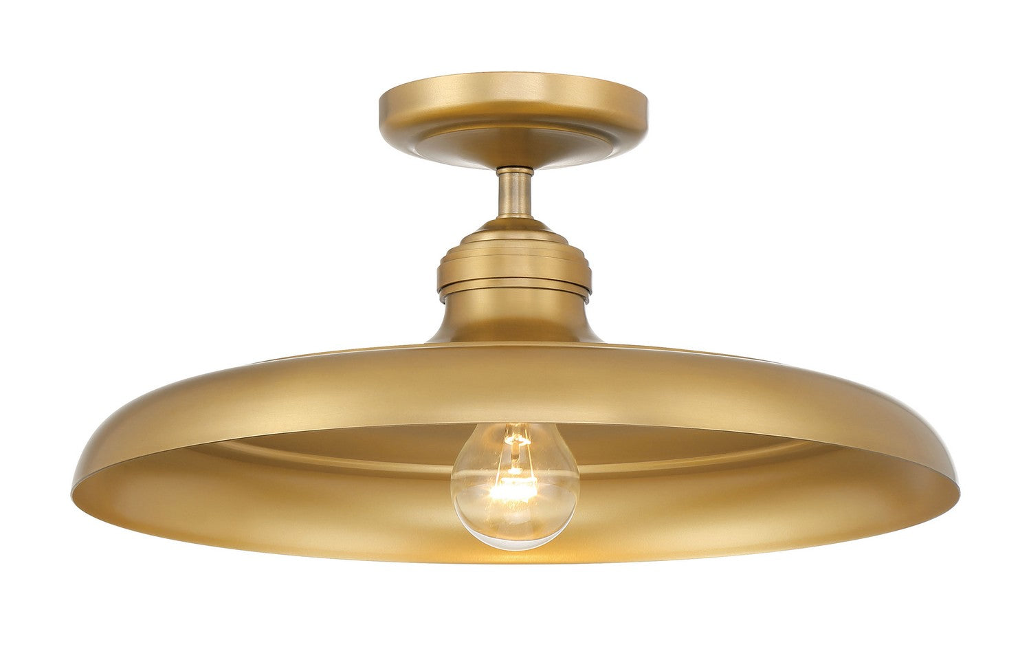 Minka-Lavery - 3936-732 - One Light Semi Flush Mount - Crowne - Legacy Brass