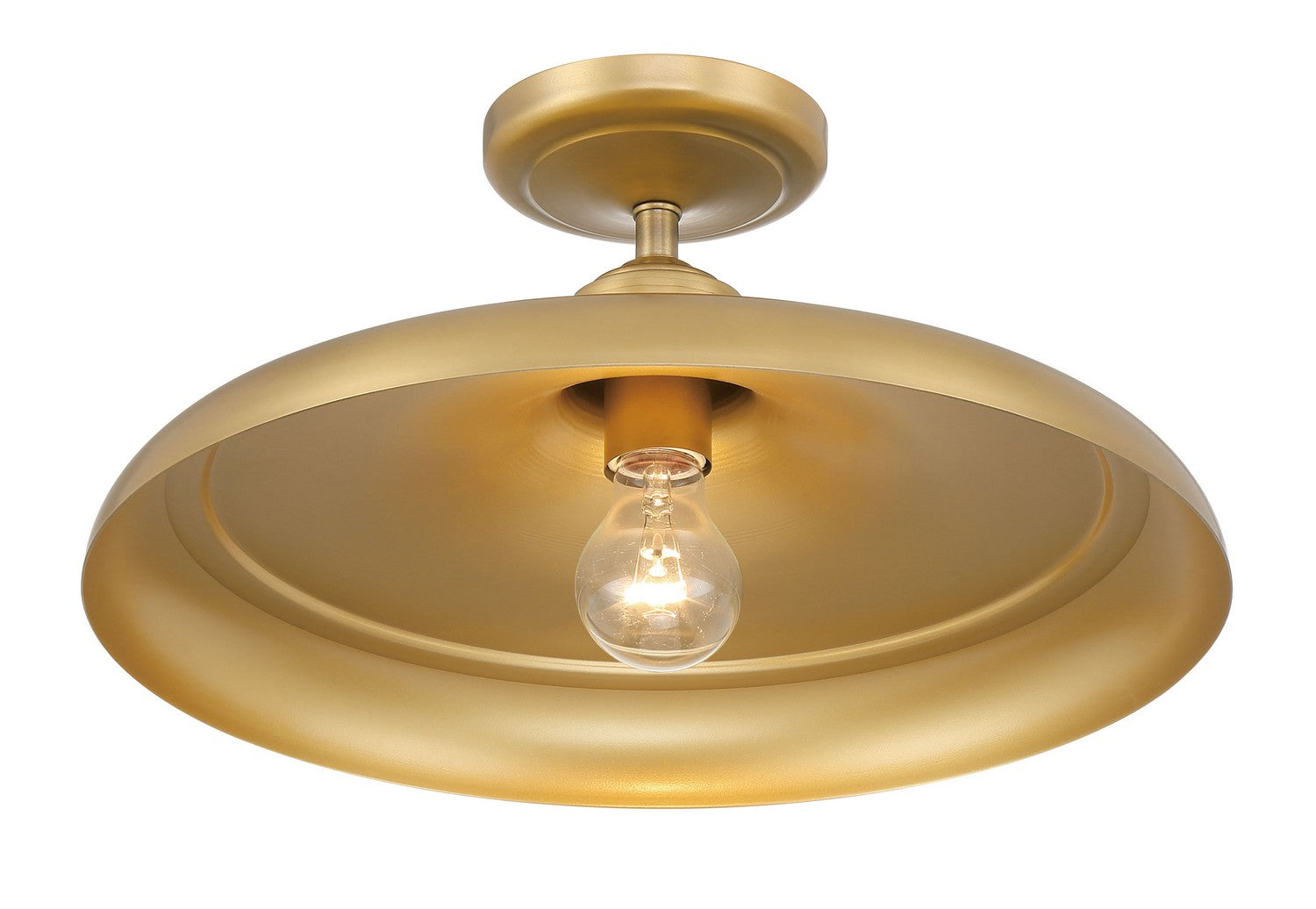 Minka-Lavery - 3936-732 - One Light Semi Flush Mount - Crowne - Legacy Brass