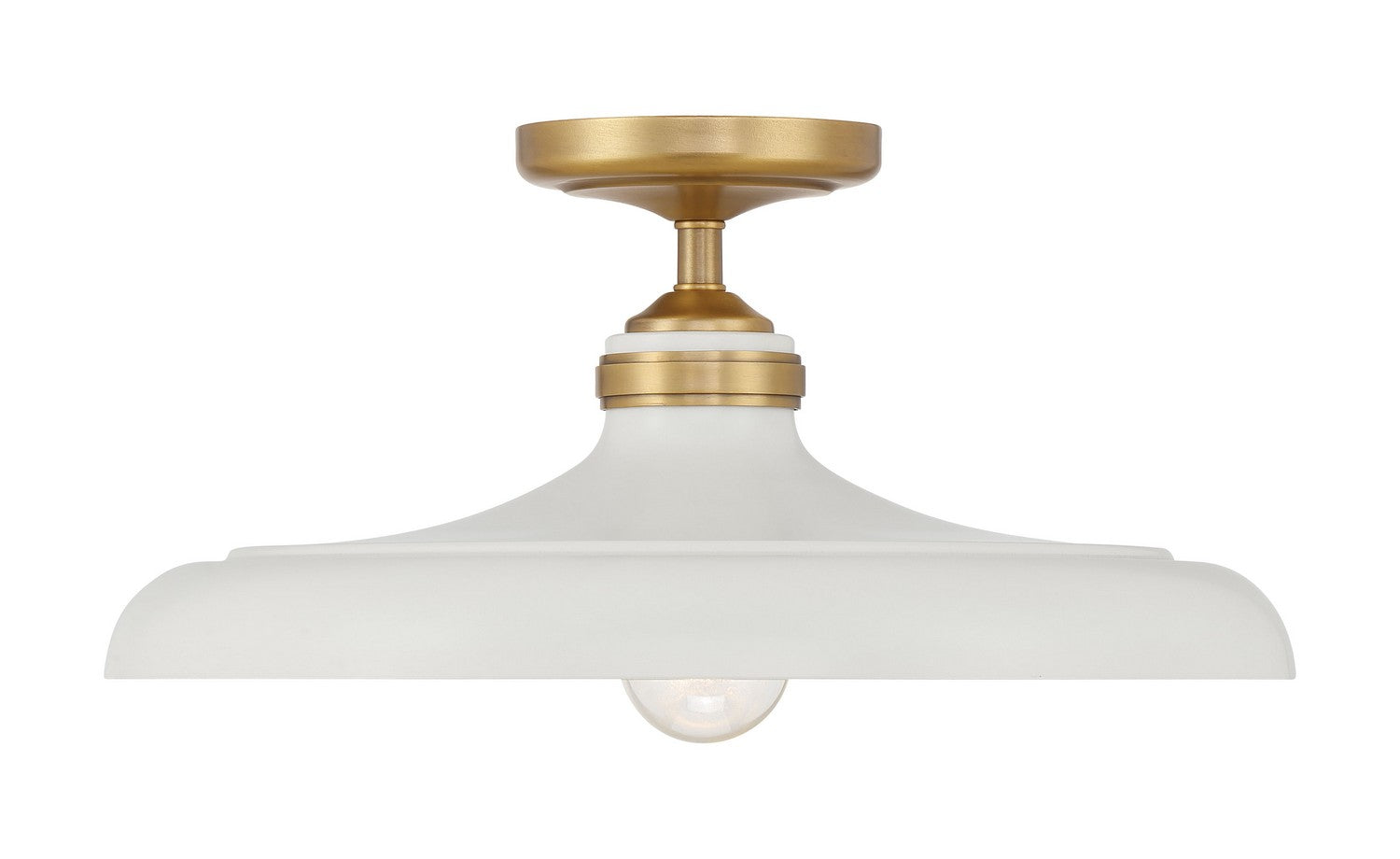 Minka-Lavery - 3936-879 - One Light Semi Flush Mount - Crowne - Off White Cream