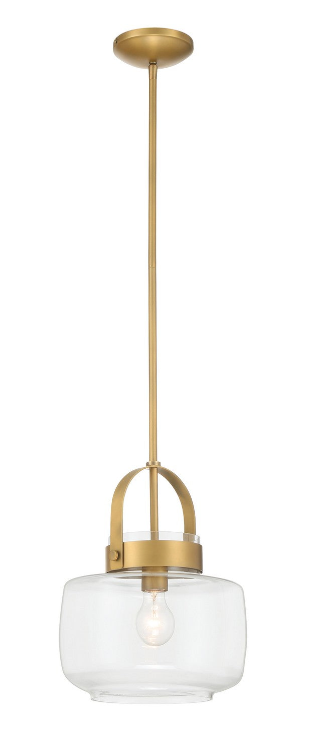Minka-Lavery - 3937-732 - One Light Pendant - WickGlow - Legacy Brass