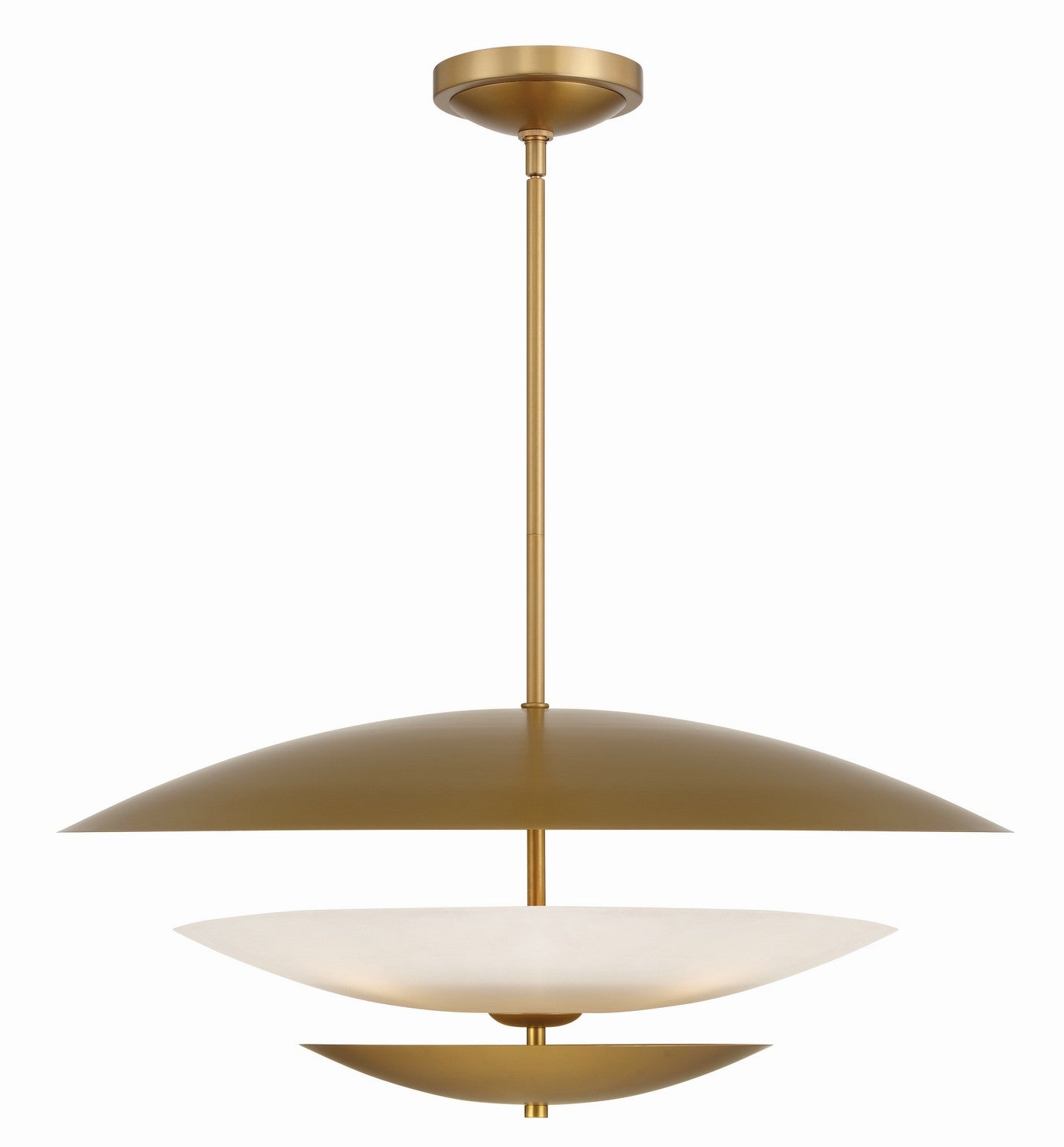Minka-Lavery - 3945-732 - Five Light Pendant - Solara - Legacy Brass