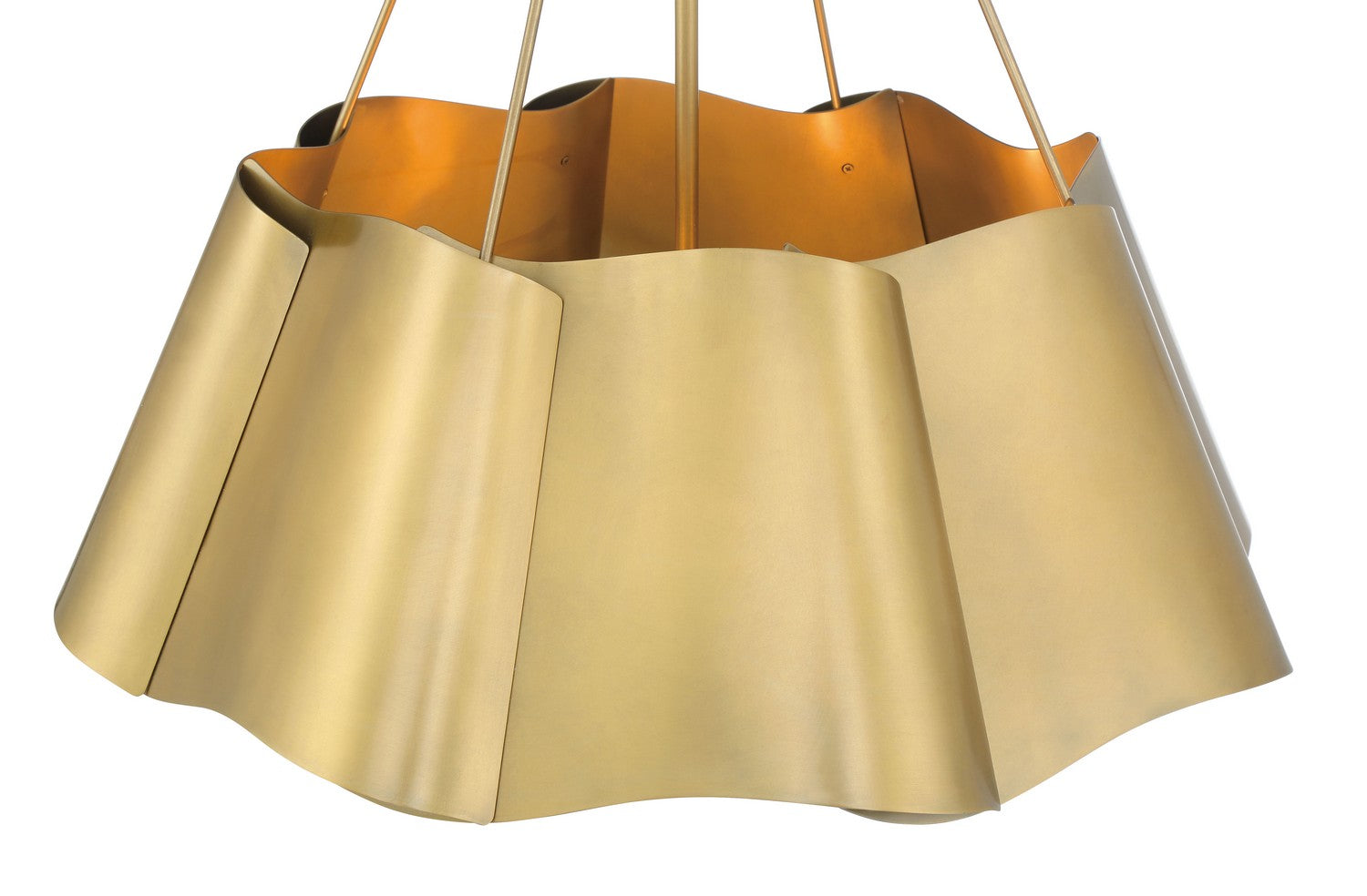 Minka-Lavery - 3954-732 - Four Light Pendant - Waveform - Legacy Brass