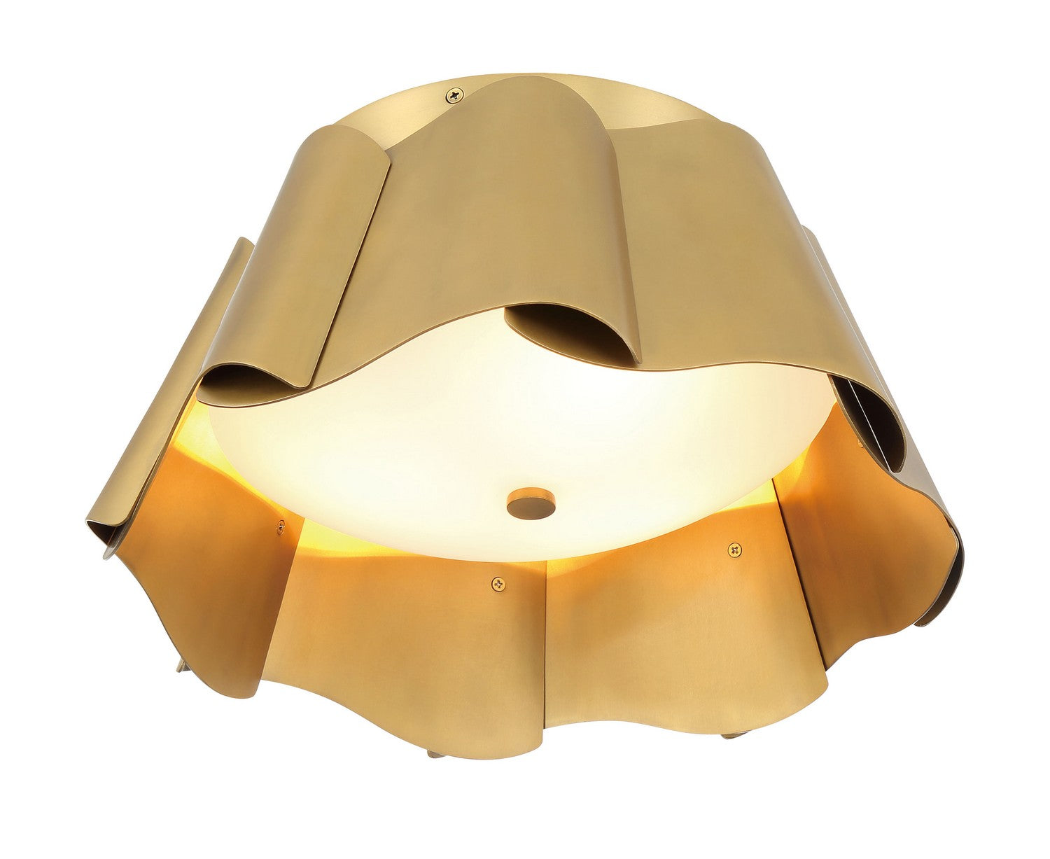 Minka-Lavery - 3955-732 - Three Light Flush Mount - Waveform - Legacy Brass