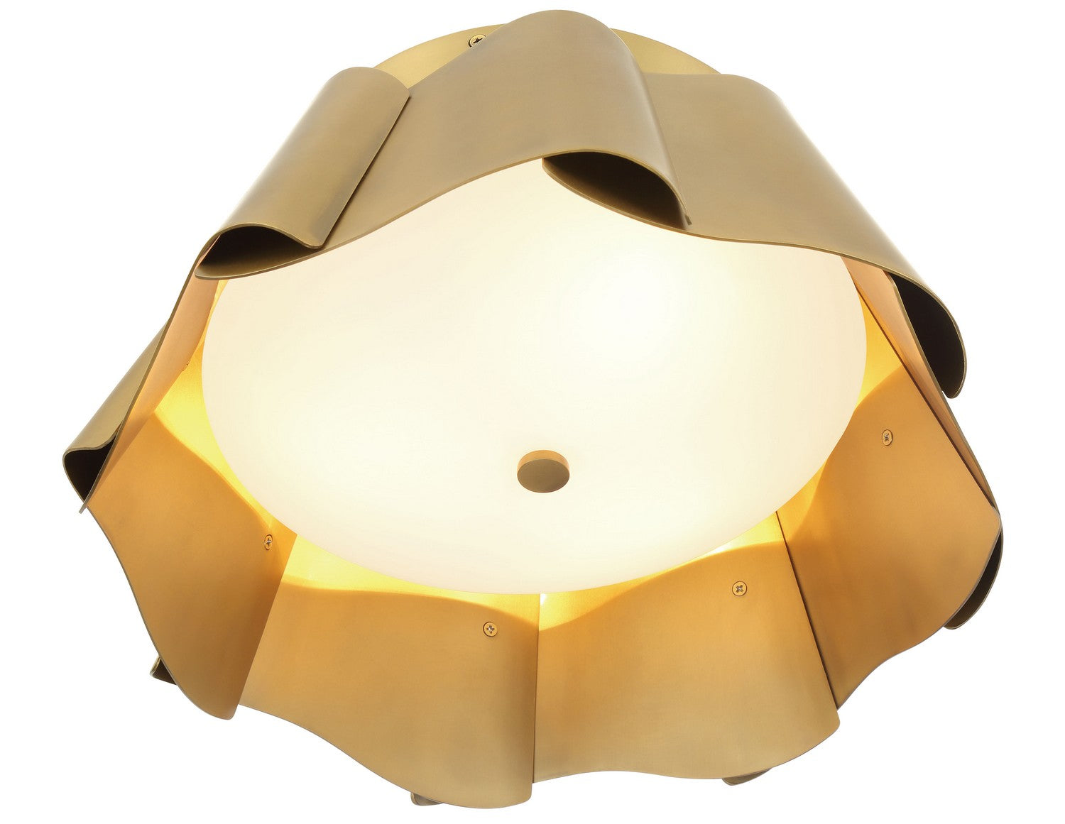 Minka-Lavery - 3955-732 - Three Light Flush Mount - Waveform - Legacy Brass
