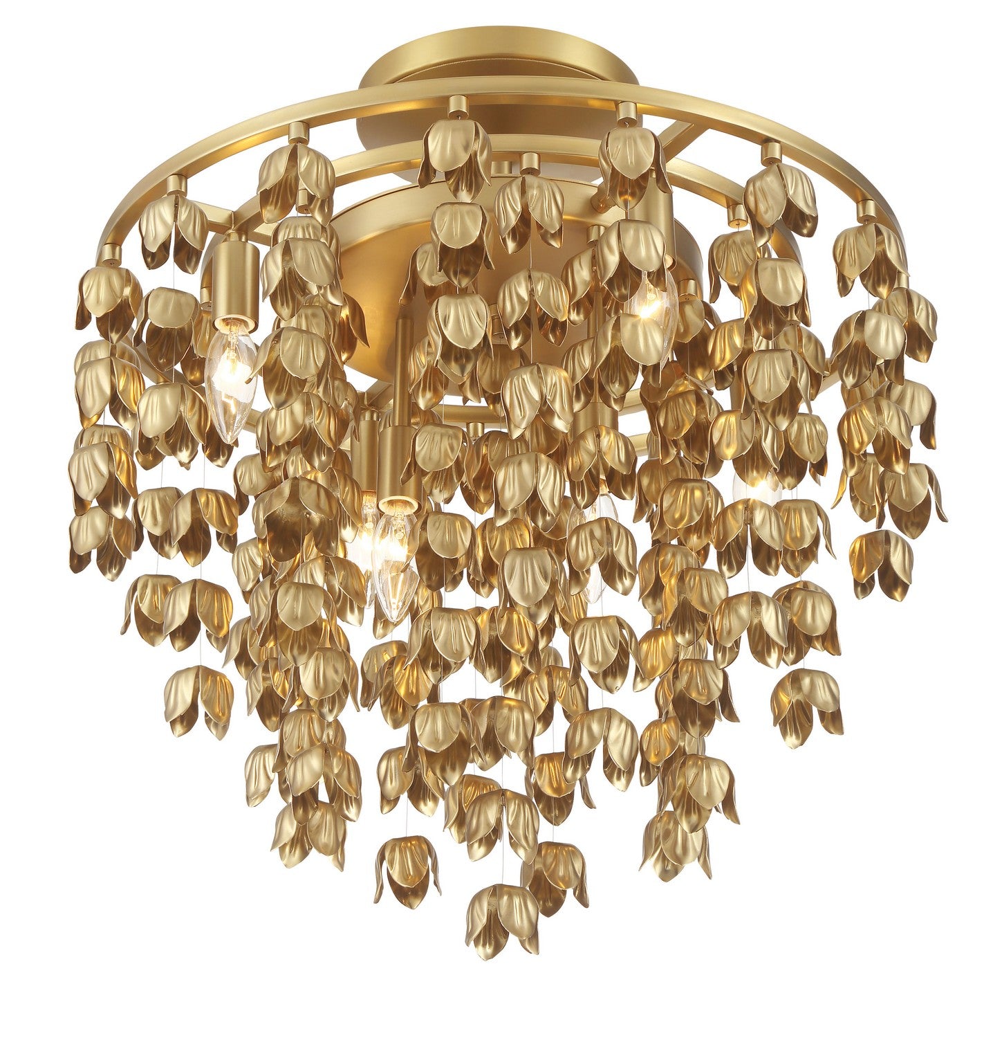 Minka-Lavery - 3965-732 - Six Light Semi Flush Mount - Ashgrove - Legacy Brass