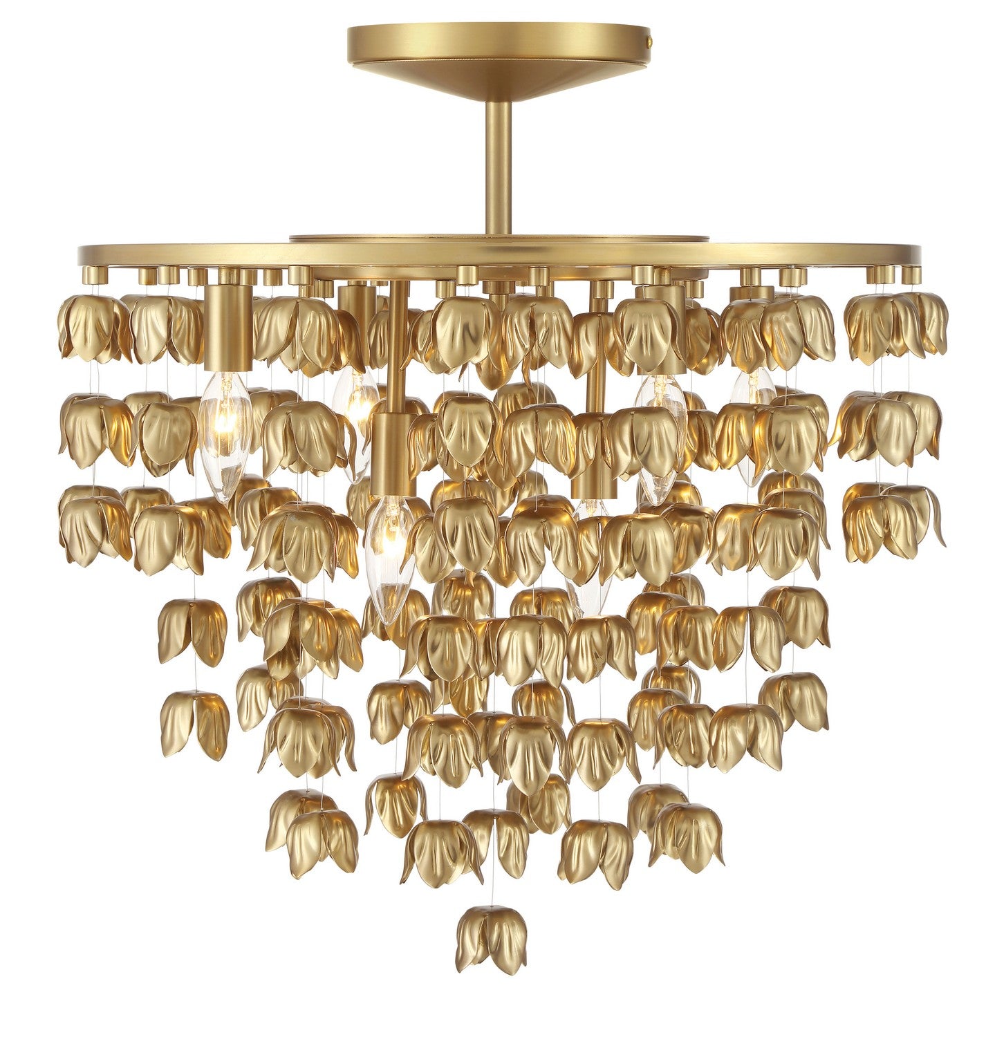 Minka-Lavery - 3965-732 - Six Light Semi Flush Mount - Ashgrove - Legacy Brass