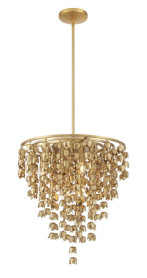 Minka-Lavery - 3966-732 - Eight Light Pendant - Ashgrove - Legacy Brass