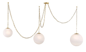 Minka-Lavery - 5218-732 - Three Light Pendant - Marbelle - Legacy Brass
