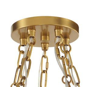 Minka-Lavery - 5219-732 - Five Light Pendant - Marbelle - Legacy Brass