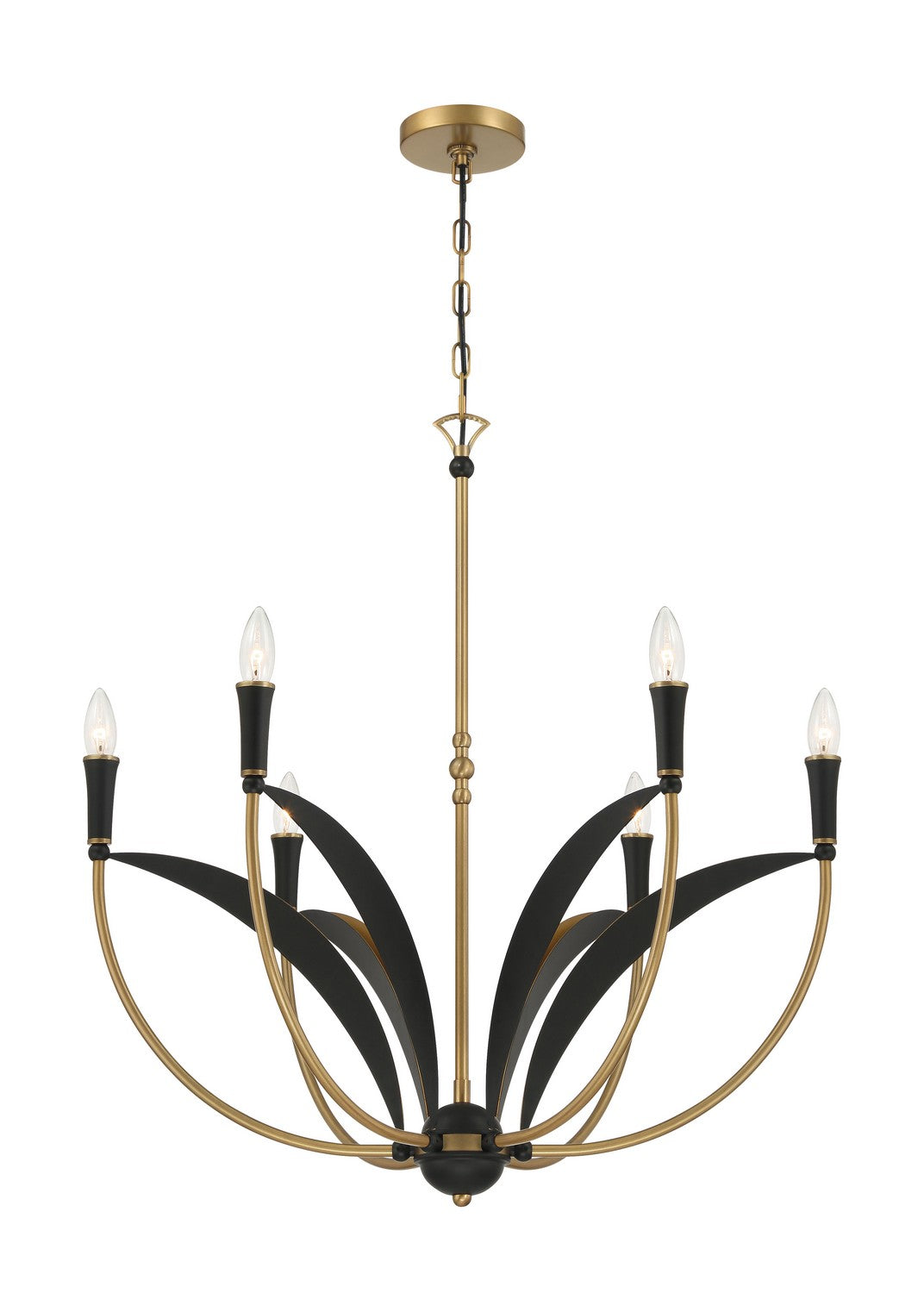 Minka-Lavery - 5696-782 - Six Light Chandelier - Miller - Legacy Brass