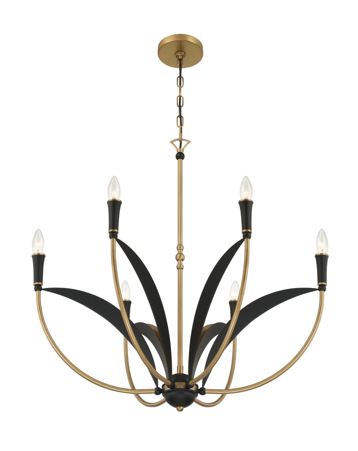 Minka-Lavery - 5696-782 - Six Light Chandelier - Miller - Legacy Brass