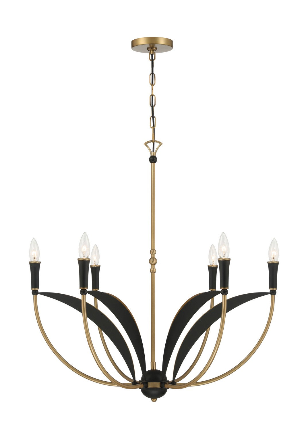 Minka-Lavery - 5696-782 - Six Light Chandelier - Miller - Legacy Brass