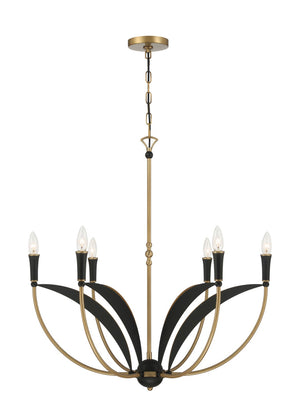 Minka-Lavery - 5696-782 - Six Light Chandelier - Miller - Legacy Brass