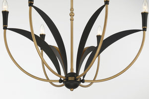 Minka-Lavery - 5696-782 - Six Light Chandelier - Miller - Legacy Brass