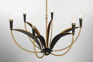 Minka-Lavery - 5696-782 - Six Light Chandelier - Miller - Legacy Brass
