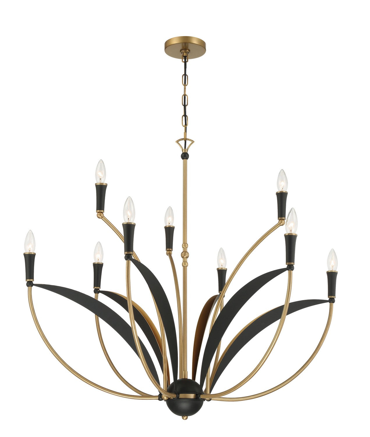 Minka-Lavery - 5699-782 - Nine Light Chandelier - Miller - Legacy Brass