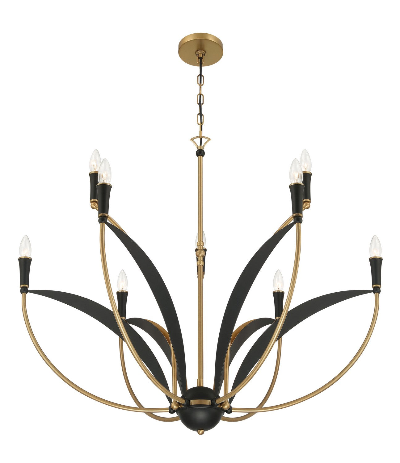 Minka-Lavery - 5699-782 - Nine Light Chandelier - Miller - Legacy Brass
