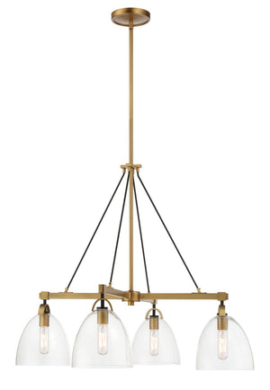 Minka-Lavery - 5714-876 - Four Light Chandelier - Sommersby - Legacy Brass