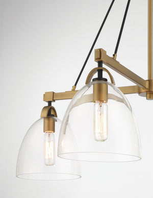 Minka-Lavery - 5714-876 - Four Light Chandelier - Sommersby - Legacy Brass