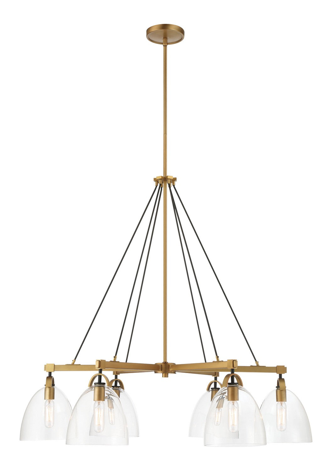 Minka-Lavery - 5716-876 - Six Light Chandelier - Sommersby - Legacy Brass