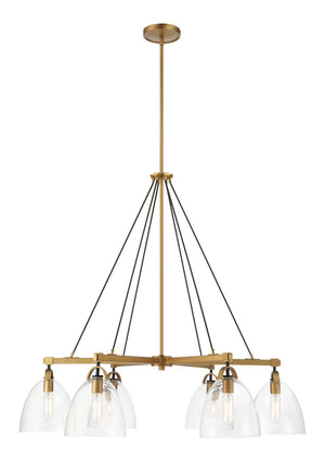 Minka-Lavery - 5716-876 - Six Light Chandelier - Sommersby - Legacy Brass