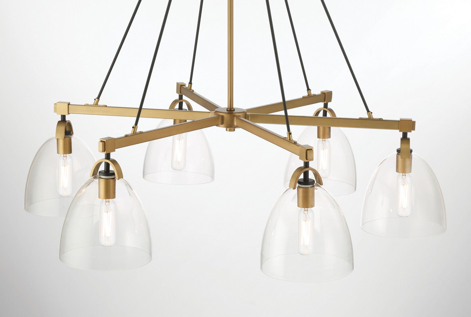 Minka-Lavery - 5716-876 - Six Light Chandelier - Sommersby - Legacy Brass