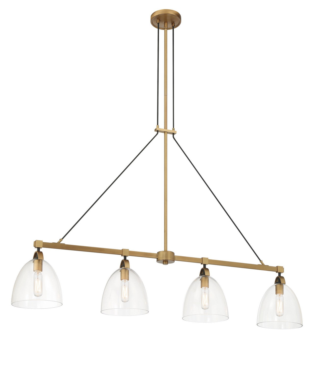 Minka-Lavery - 5717-876 - Four Light Island Pendant - Sommersby - Legacy Brass