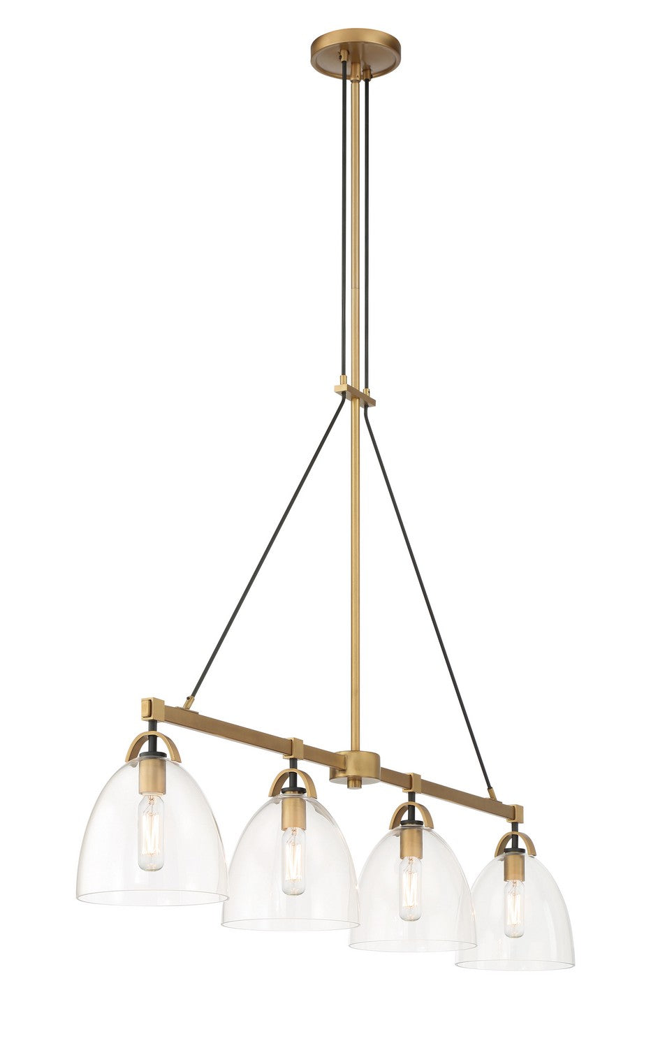 Minka-Lavery - 5717-876 - Four Light Island Pendant - Sommersby - Legacy Brass