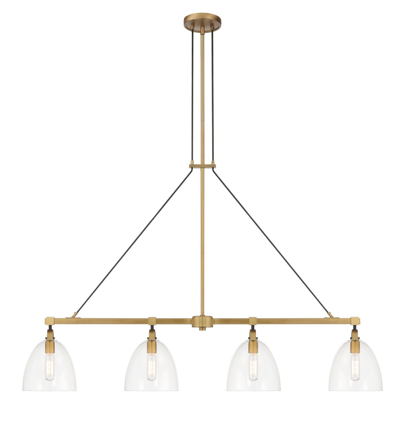 Minka-Lavery - 5717-876 - Four Light Island Pendant - Sommersby - Legacy Brass