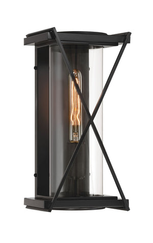 Minka-Lavery - 77600-899 - One Light Outdoor Wall Sconce - Rockhill - Dark Matte Black
