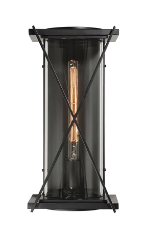 Minka-Lavery - 77602-899 - One Light Outdoor Wall Sconce - Rockhill - Dark Matte Black