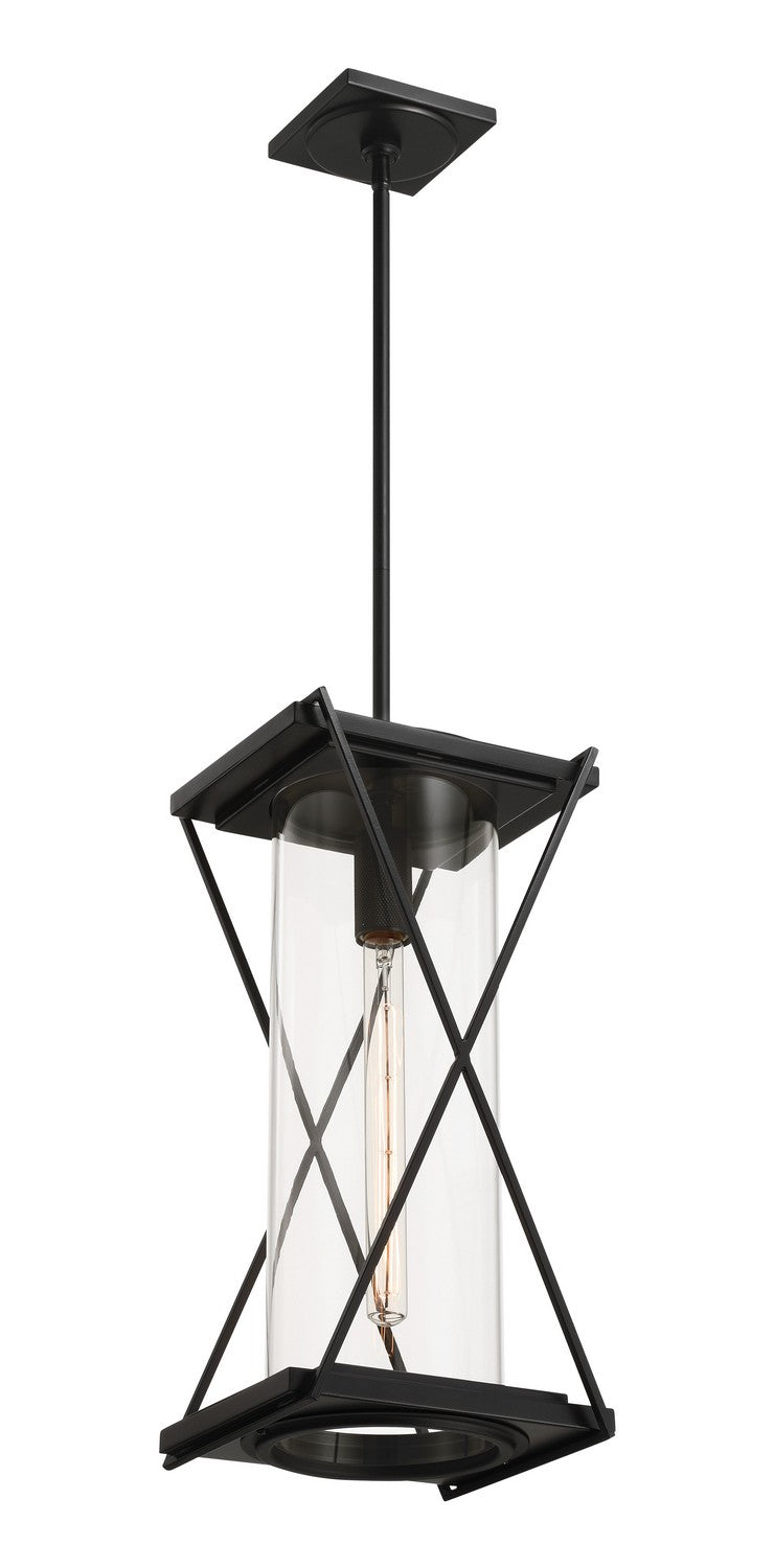 Minka-Lavery - 77604-899 - One Light Outdoor Pendant - Rockhill - Dark Matte Black