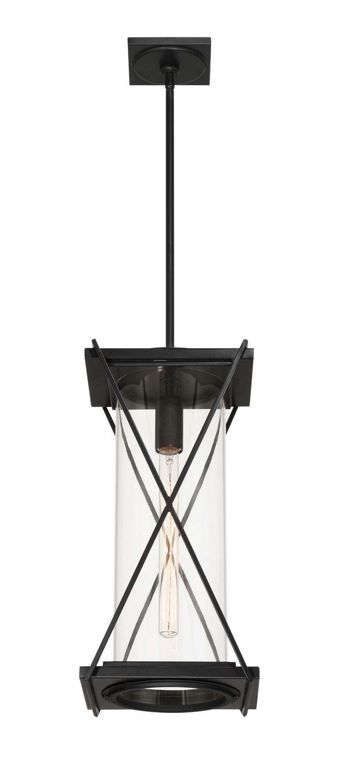 Minka-Lavery - 77604-899 - One Light Outdoor Pendant - Rockhill - Dark Matte Black