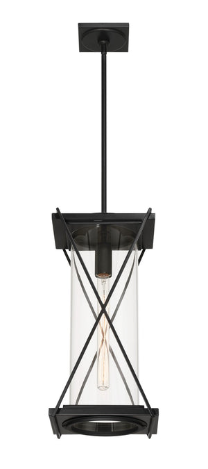 Minka-Lavery - 77604-899 - One Light Outdoor Pendant - Rockhill - Dark Matte Black