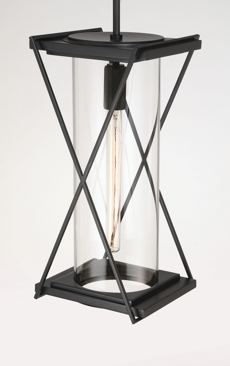 Minka-Lavery - 77604-899 - One Light Outdoor Pendant - Rockhill - Dark Matte Black