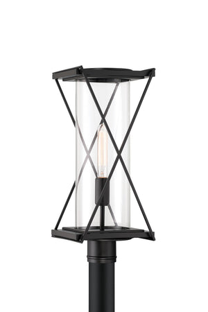 Minka-Lavery - 77605-899 - One Light Outdoor Post Mount - Rockhill - Dark Matte Black