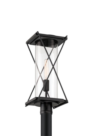 Minka-Lavery - 77605-899 - One Light Outdoor Post Mount - Rockhill - Dark Matte Black