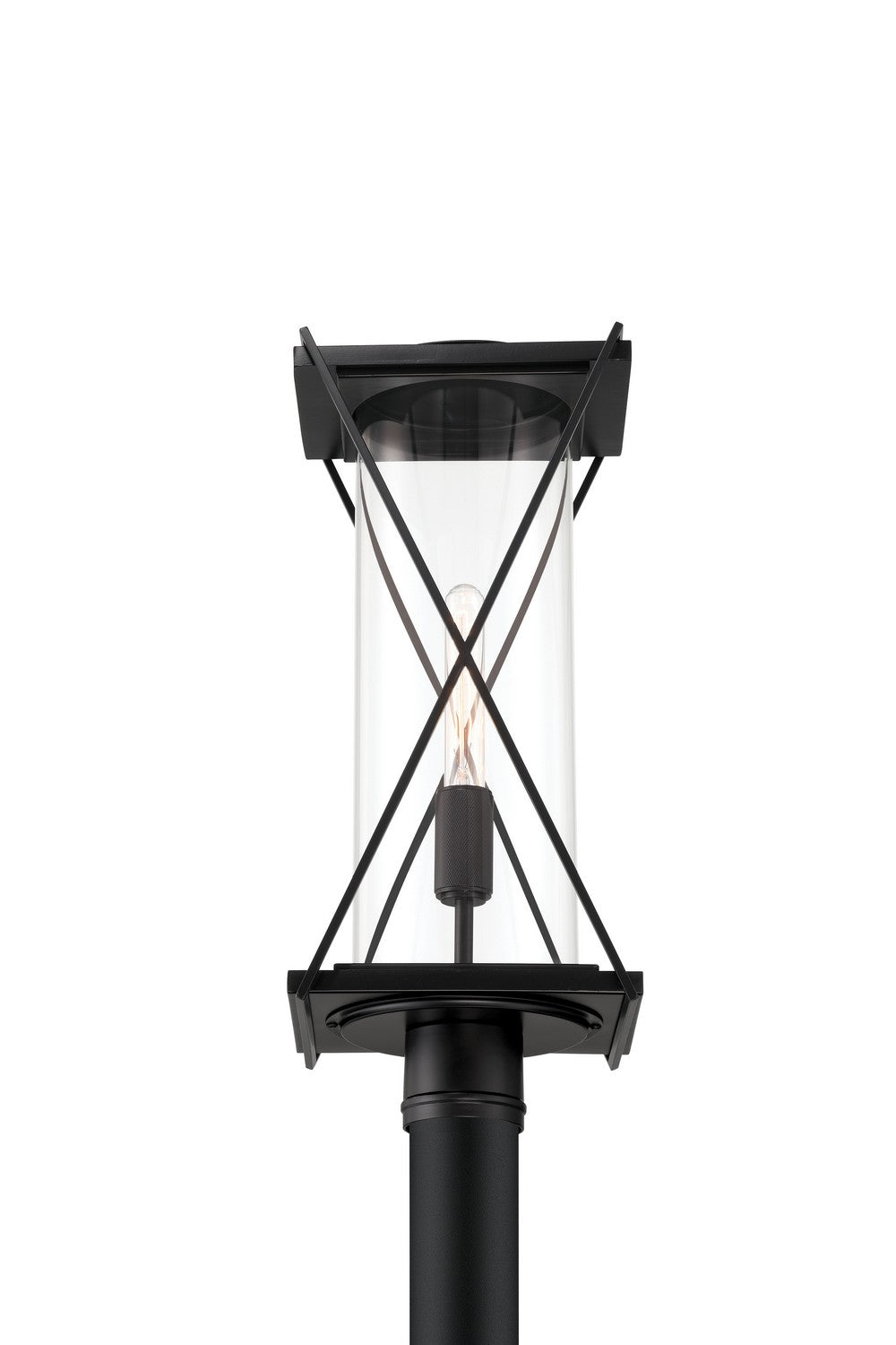 Minka-Lavery - 77605-899 - One Light Outdoor Post Mount - Rockhill - Dark Matte Black