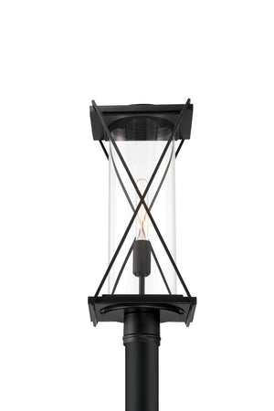 Minka-Lavery - 77605-899 - One Light Outdoor Post Mount - Rockhill - Dark Matte Black