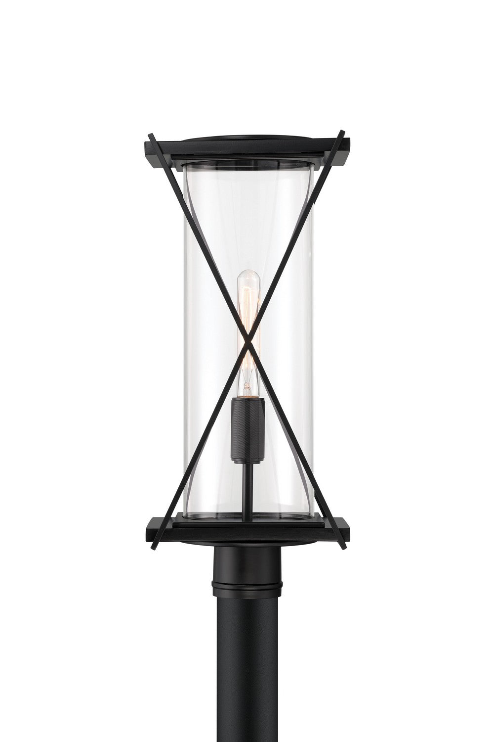 Minka-Lavery - 77605-899 - One Light Outdoor Post Mount - Rockhill - Dark Matte Black