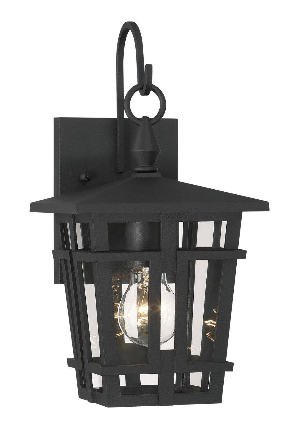 Minka-Lavery - 77900-66 - One Light Outdoor Wall Sconce - Fieldstone - Sand Coal Black