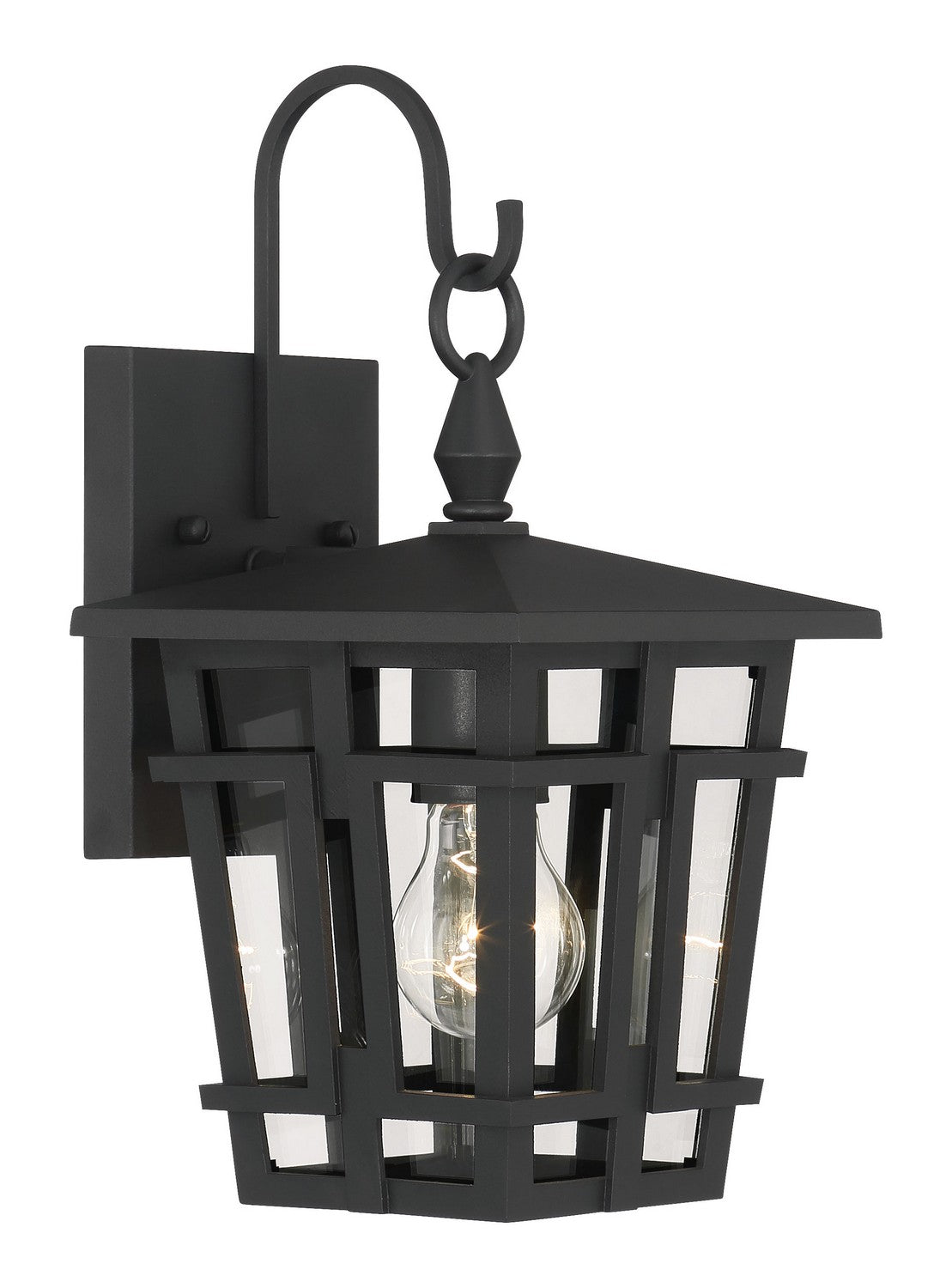 Minka-Lavery - 77900-66 - One Light Outdoor Wall Sconce - Fieldstone - Sand Coal Black